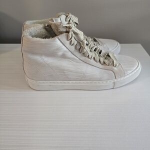 Women's White High-Top Sneakers